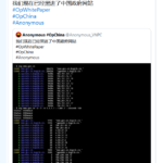 著名黑客组织匿名者攻入中国政府网站并曝光上海所有警察的个人信息